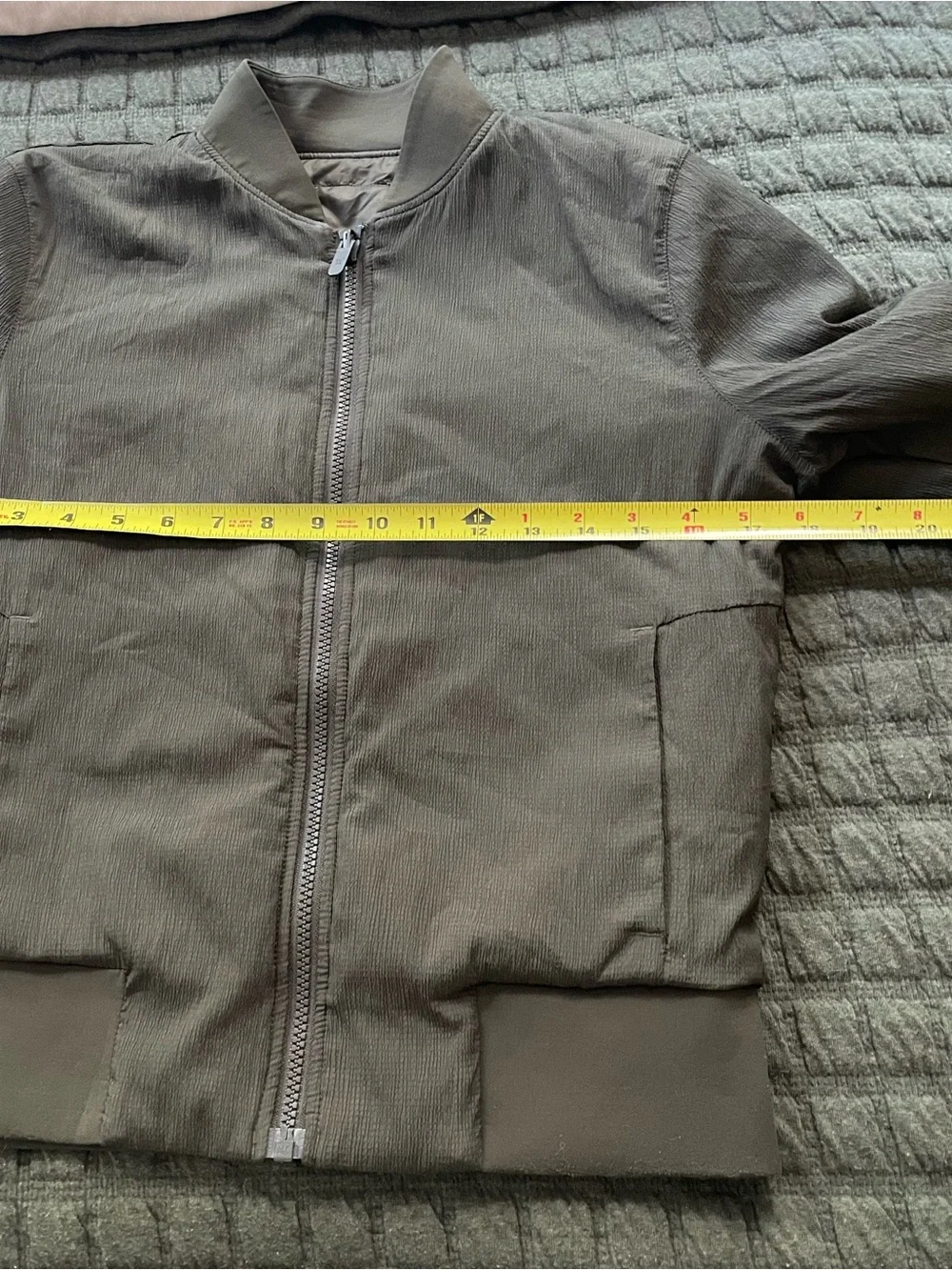 Lululemon Non-stop Olive Green Reversible Bomber Jacket 4